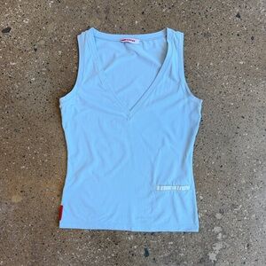 prada sport blue tank top